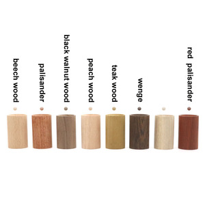 Cilindrico porta incenso in legno diffusore di olio essenziale diffusori per aromaterapia in legno di noce nero per la casa dell'auto - Product Image 3