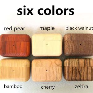 Funda Protectora <span class=keywords><strong>de</strong></span> Madera para <span class=keywords><strong>AirPods</strong></span> <span class=keywords><strong>Pro</strong></span>, Cubierta <span class=keywords><strong>de</strong></span> Madera Maciza Resistente a Golpes para <span class=keywords><strong>Airpods</strong></span> 3, Estuche <span class=keywords><strong>de</strong></span> <span class=keywords><strong>Carga</strong></span> para Auriculares - Product Image 2