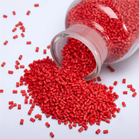 Masterbatch rouge OEM personnalisé en PE, PP, PS, ABS, PET, PVC, longue durée, aux nuances rouges, excellente dispersion, pour produits moulés par injection