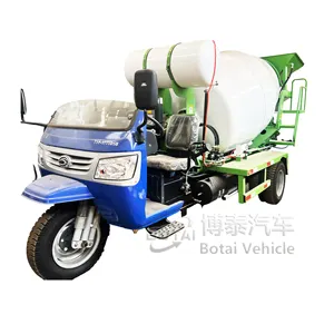 5wheels 1.5cbm Yard Mixer Cement Transiting Mixer Engine Concrete Used Mixing Truck Construction Diesel Engine Mixer