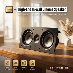 Altavoz <span class=keywords><strong>de</strong></span> 2 Vías <span class=keywords><strong>de</strong></span> Alta Fidelidad, Altavoz <span class=keywords><strong>de</strong></span> Sonido Envolvente Empotrado para Cine en Casa, <span class=keywords><strong>Música</strong></span> Ambiental Multi-Habitación - Product Image 2