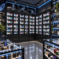 Meuble de présentation pour magasin de tabac, vitrine à poussoirs, étagères à cigarettes, présentoir à tabac, direct usine