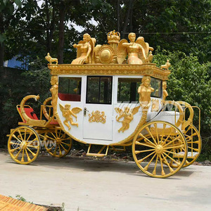 Carroza Real Eléctrica de Lujo para Uso Comercial con Asientos Confortables para Parques de Atracciones, Bodas y Desfiles - Product Image 1