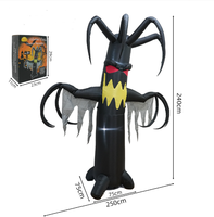 Arbre gonflable de démon d'Halloween, modèle gonflable pour extérieur, arbre monstre terrifiant pour la décoration de scène de fête