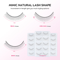 Extensions de cils artisanales avancées en bande complète pour la formation des débutants en pose de faux cils