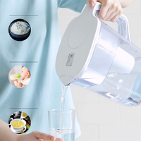 Ketel dapur Karbon Aktif bebas BPA 3,5 l, ketel penyaring air portabel, daya Manual teknologi Jerman untuk penggunaan luar ruangan