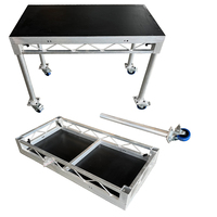 Table de travail DJ kkmark pour festival de musique avec roues robustes