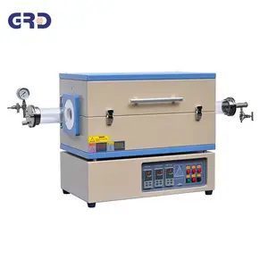 1200 degree Industrial three zones quartz tube furnace with vacuum pump