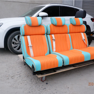 Asiento de Capitán de Lujo Convertible en Cama para Mercedes Sprinter, Silla de Viaje Premium para <span class=keywords><strong>SUV</strong></span> con Masaje y Soporte Lumbar - Product Image 3