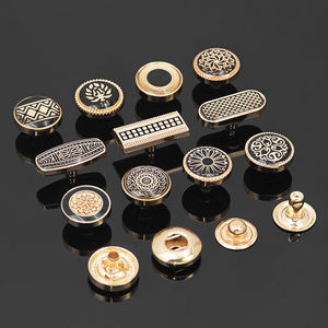 Botones de Metal Árabes de Alta Calidad, Redondos y Cuadrados, para Camisas de Hombre, Thobe, Abaya, con Logotipo Personalizado y Patrón, para Ropa - Product Image 1