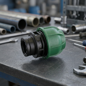 ข้อต่อเกลียวตัวเมียแบบอัด PP วัสดุ PP บริสุทธิ์ 32*1 สำหรับท่อ PE/HDPE - Product Image 3