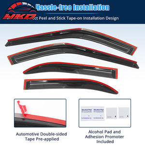 Pare-pluie en acrylique pour Honda Accord 90-93 4 portes, déflecteur de vent, protection des vitres latérales des portes de voiture, 4 pièces - Product Image 5