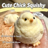 Jouet anti-stress Squishy Poussin en silicone moelleux et réaliste
