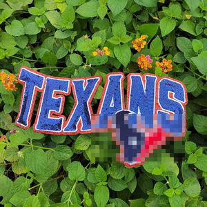 Patch brodé thermocollant à sequins pour le jour du match de football, avec la phrase 'Lets Go Cheer', pour les fans de l'équipe, vêtements, chapeaux et sacs - Product Image 3