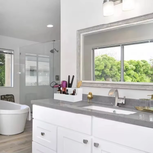 Support de rangement pour salle de bain support pour sèche-cheveux organisateur d'outils pour cheveux support mural avec 3 tasses en acier inoxydable - Product Image 2