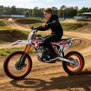 Nouvelle moto K70 pour adolescents et adultes, modèle de course, utilisation sur piste de montagne, carrosserie renforcée à double poutre, moteur 125/150cc, 125cc/150cc - Product Image 4