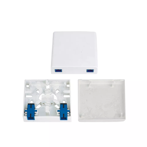 Caixa Terminal Mini FTTH 2 Portas Tipo <span class=keywords><strong>86</strong></span> Placa Frontal Caixa de Saída Montada na Parede Externa Caixa de Mesa - Product Image 2