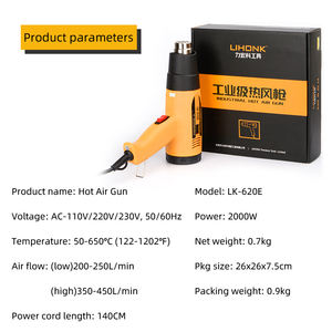 Pistolas <span class=keywords><strong>de</strong></span> <span class=keywords><strong>calor</strong></span> con pantalla Digital <span class=keywords><strong>de</strong></span> 2000W <span class=keywords><strong>de</strong></span> alta calidad LK620E, <span class=keywords><strong>pistola</strong></span> <span class=keywords><strong>de</strong></span> aire caliente <span class=keywords><strong>de</strong></span> múltiples temperaturas para removedor <span class=keywords><strong>de</strong></span> pintura, película <span class=keywords><strong>de</strong></span> coche - Product Image 3