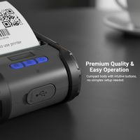 Imprimante d'étiquettes thermiques portable 80 mm ZM04, imprimante de reçus BT pour entrepôt, livraison, point de vente et petites entreprises