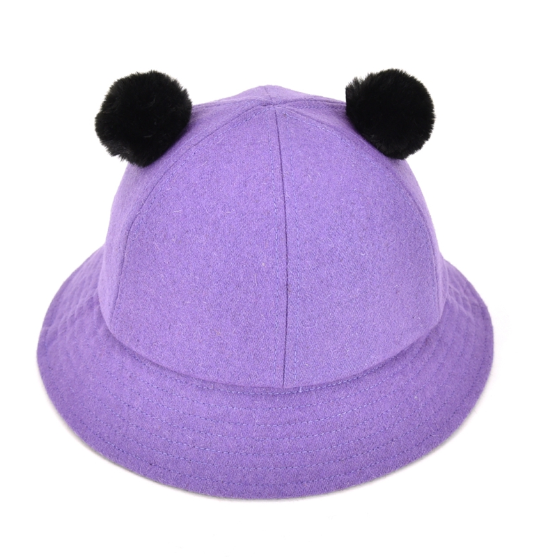 Модная стильная меховая шапка с помпоном, зимняя детская шапка из меланжевой шерсти, шапки для рыбалки на открытом воздухе для девочек-подростков
