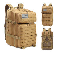 Sac à dos tactique personnalisé de 45-50L avec pochette pour ordinateur portable, compatible Molle, sac à dos de randonnée pour voyages en plein air