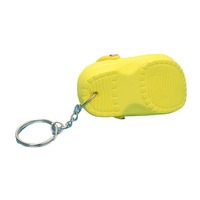 Nouveau Porte-clés Mini Pantoufles 3D en Plastique, Pendentif pour Sac à Dos, Impression UV, Imperméable, Léger, Motif Dessin Animé, Vente Directe Usine