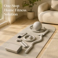Ensemble de fitness XLAN Yoga Pilates : Tapis de yoga, haltères en silicone et acier, anneau de musculation, barre d'haltères – Usage commercial unisexe