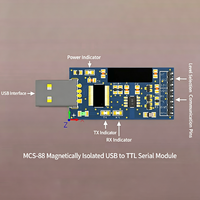 Convertisseur USB vers TTL isolé FT232RL, isolateur de signal magnétique ADUM3201, module UART 3.3V 5V, kit d'outils de débogage électronique DIY