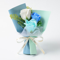 Coffret cadeau d'aromathérapie, petit bouquet, mini savon en forme de fleur, bouquet de roses pour la fête des enseignants