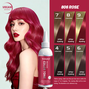 Crème Colorante Capillaire Semi-Permanente Brillante Professionnelle VOJO en Gros, Marque Privée, 200ml, Teinture Capillaire Sans Ammoniaque pour Fêtes et Utilisation Temporaire - Product Image 6