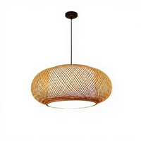Lampe suspendue en rotin faite à la main, lampe de plafond en bambou tressé, lampe suspendue bohème pour cuisine, salle à manger, hôtel