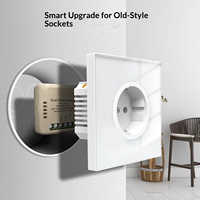 Mini-interrupteur intelligent WiFi Smart Life Graffiti pour maison connectée, contrôle à distance via application Android, fonction de minuterie marche/arrêt, module compact IPS