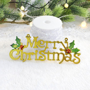 Decoraciones Navideñas, Letras del Alfabeto Inglés de Feliz Navidad, Nuevo Colgante para Árbol de Navidad - Product Image 5