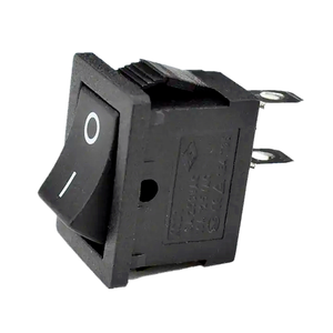 Mini KCD1-B AC chuyển đổi 2 pin 3A 250V 6A 125VAC 10x15 mét Đen ON-OFF KCD1-B Rocker chuyển đổi 10*15 mét - Product Image 2