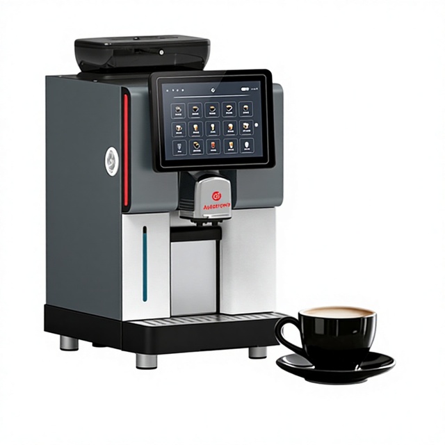 The Fully Automatic Commercial Coffee Machine, 10-inch Touch Screen for Commercial and Hotels Best Coffee Machine