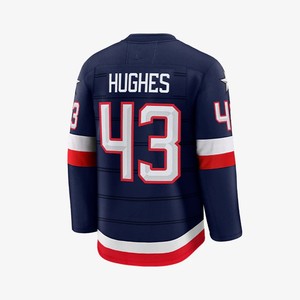 Maillots de Hockey sur Glace pour Hommes 4 Nations USA 2025 Bleu Marine Jack Eichel Matthew Tkachuk Auston Matthews Sidney Crosby Connor McDavid - Product Image 3