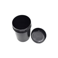 1L 32ozPP schwarzes Plastik glas mit weitem Mund und Spiral kappe, PP-Glas in Lebensmittel qualität