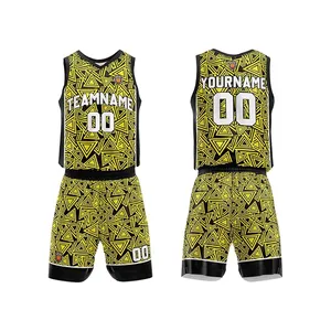 Popular Sports Basketball Uniform Set Manufacturer Supply Wear-Resisting Workout Clothing Basketball Jersey Suit For Mens