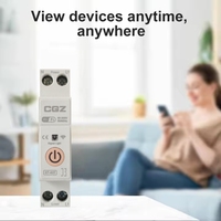 TUYA WiFi Smart 1-63A Disjoncteur Compteur d'énergie sur rail Din MCB