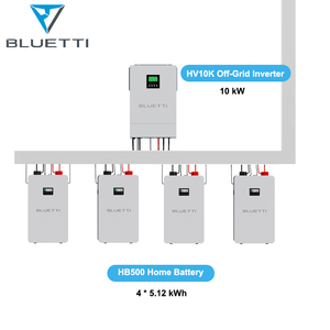 Kit de <span class=keywords><strong>Inversor</strong></span> Híbrido Fuera de Red de 10kW HV10K con 2 Unidades de Batería HB500 de 10kWh, Energía Confiable para Hogares Africanos, Expandible a 327kWh - Product Image 3