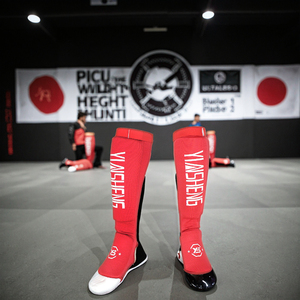 <span class=keywords><strong>Protège</strong></span>-tibias en coton pour la boxe, <span class=keywords><strong>protège</strong></span>-chevilles MMA, protection des pieds, <span class=keywords><strong>protège</strong></span>-tibias pour le kickboxing, <span class=keywords><strong>protège</strong></span>-jambes pour l'entraînement au Muay Thai - Product Image 5