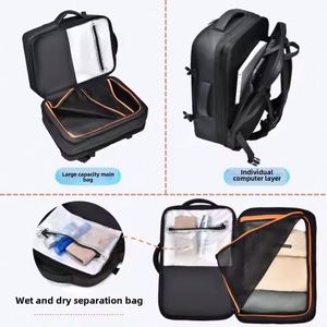 Sac à dos professionnel extensible grande capacité avec séparation sec/humide, sac de voyage décontracté et sportif, sac à dos étanche pour ordinateur portable - Product Image 2