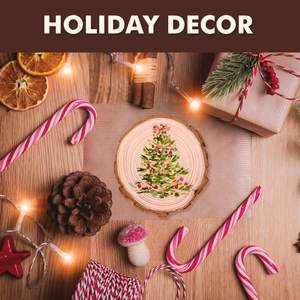 Grandes dalles de bois écologiques 8 pouces de tranches de bois rondes avec écorce pour la gravure de grandes décorations de Noël bricolage - Product Image 2