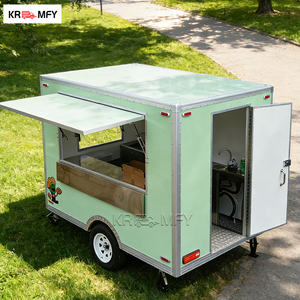 Remolque de cocina móvil de 2 ruedas, tipo carrito de comida callejero, contenedor de dulces de 3m - Product Image 3