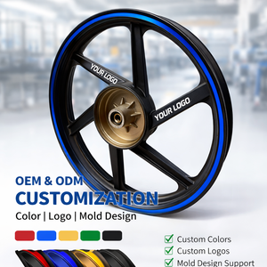 Nuevo Buje de Rueda para Motocicleta de 18 Pulgadas, Freno de Disco Delantero/Trasero, Aluminio Fundido Tratado Térmicamente 1.85X18 - Product Image 2