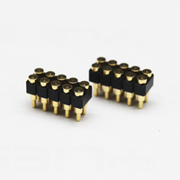 Connecteur à broches Pogo à ressort 8.0mm hauteur 2.54mm pas 16 positions 2x8 broches bande de Contact modulaire à Double rangée 2.54 grille SMT