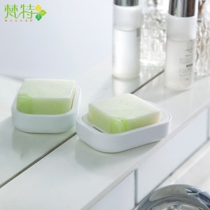 Soap <b>Dish</b> <b>Rack</b> Drain Toilet Creative No Punch Shelf Household Suction Cup Wall Mount Soap Box With Lid - Product Image 5