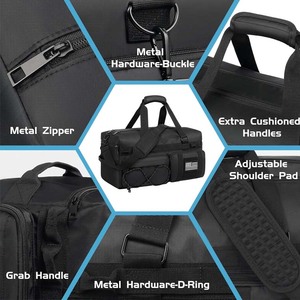 Borsa da Palestra Personalizzata Leggera e Portatile con Scomparto per Scarpe, Borsone Sportivo Resistente all'Acqua per Campeggio, Fitness, <span class=keywords><strong>Viaggi</strong></span> e Brevi Tour - Product Image 4