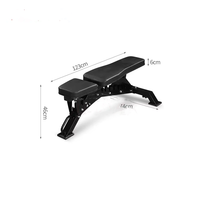 Banc de musculation multifonctionnel réglable avec positions inclinée, plate et déclinée pour l'entraînement avec poids et les sit-ups YG-A025