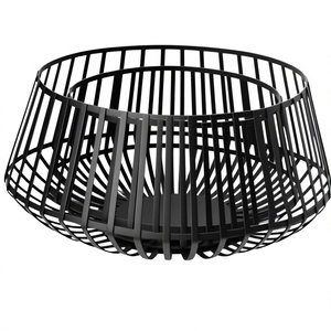 Nouveauté, bol de service minimaliste en métal, design en fil métallique noir, durable, bol décoratif pour la maison, pour servir les aliments - Product Image 1